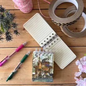 SSN60 Cat House Small Spiral Notepad By Alex Clark Art