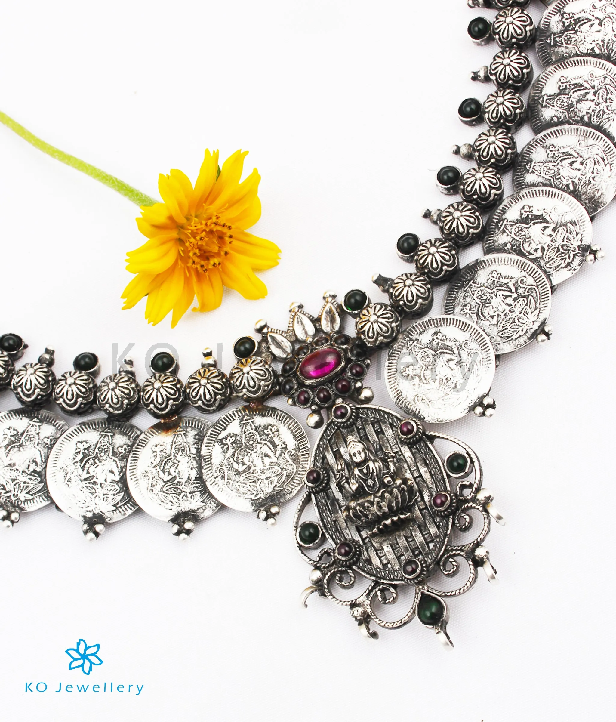 The Adviti Silver Kasu Necklace