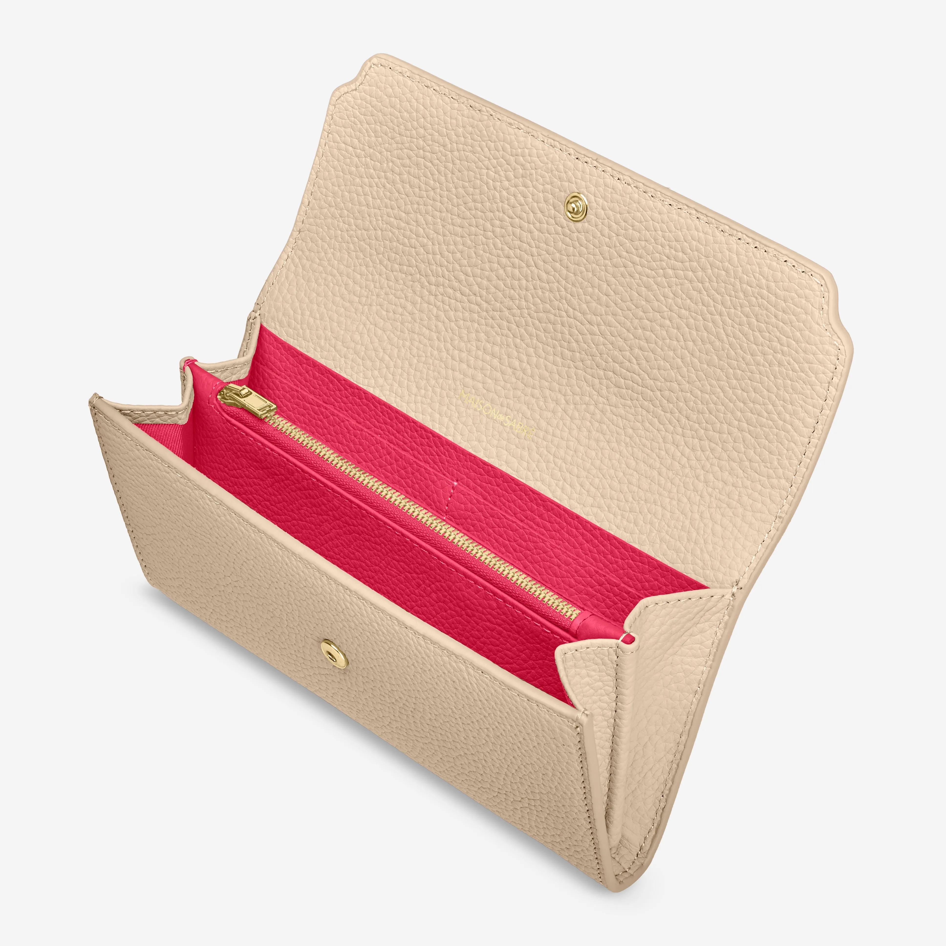 The Long Flap Wallet - Saharan Fuchsia