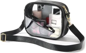 TOBVZOO Clear Bag Stadium Approved, Crossbody Transparent Bag for Concerts Sports Events, Purses for Men & Women