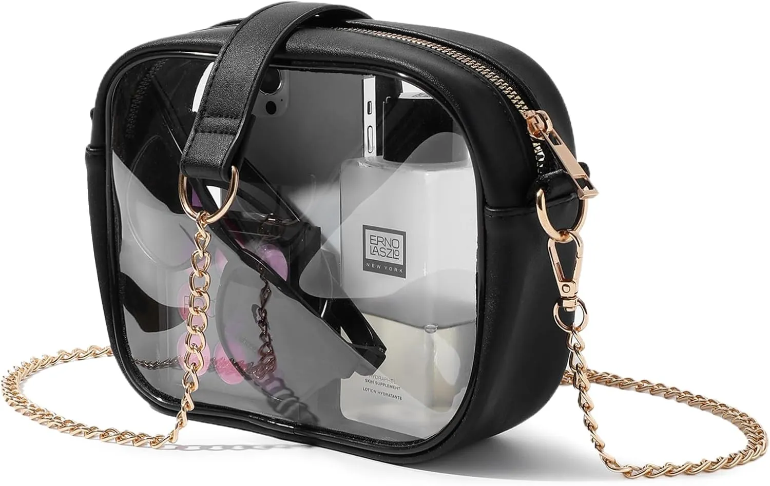 TOBVZOO Clear Bag Stadium Approved, Crossbody Transparent Bag for Concerts Sports Events, Purses for Men & Women