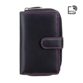 Visconti Carmelo Cash & Coin Purse - Black/Berry
