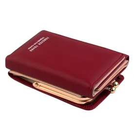 Wallet Women 2018 Lady Short Women Wallets Crown Decorated Mini Money Purses Small Fold PU Leather Female Coin Purse Card Holder