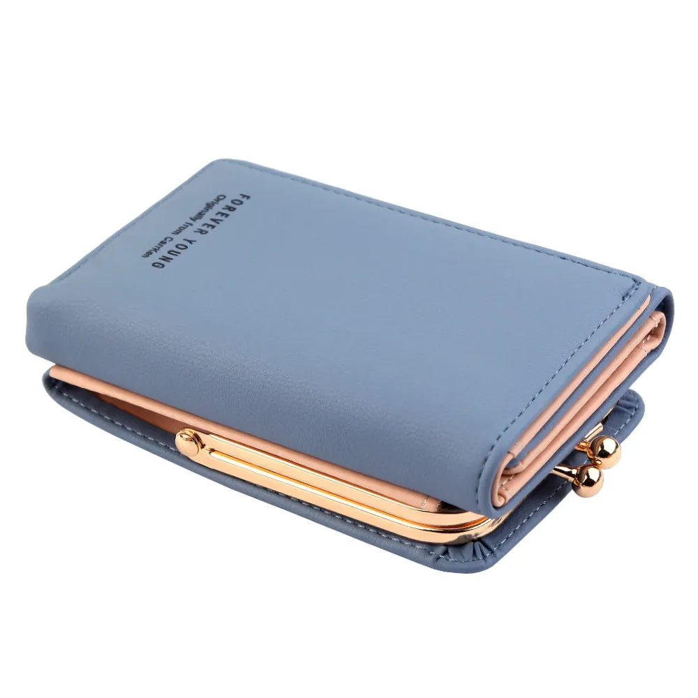 Wallet Women 2018 Lady Short Women Wallets Crown Decorated Mini Money Purses Small Fold PU Leather Female Coin Purse Card Holder
